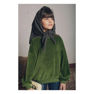 Marlot Paris – Maxime Velours Sweatshirt | Grün