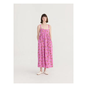 Bobo Choses - Juicy Tomatoes organik pamuk elbise | Mor