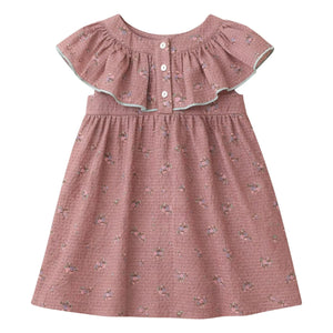 Lililotte - Vestido de algodón orgánico Renée Fleurie | Rosa empolvado