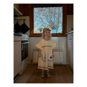 SISSEL EDELBO - Ohio Bio-Baumwollkleid - Kinderkollektion | Hellgelb