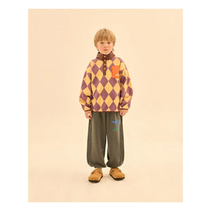 Jelly Mallow - Elmas Desenli Sweatshirt | Sarı