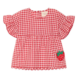 SISSEL EDELBO - Charlène Vichy Blouse - Kids Collection | Red