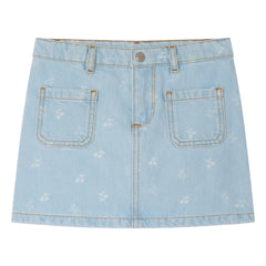 Bonpoint - Tison Cerises Jeansrock | Hellblau