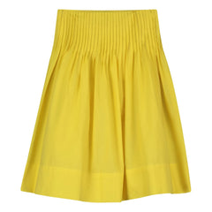 Tangerine - Falda midi plisada | Amarilla