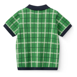 Copenhagen Colors - Organik pamuklu triko polo gömlek | Meadow Green