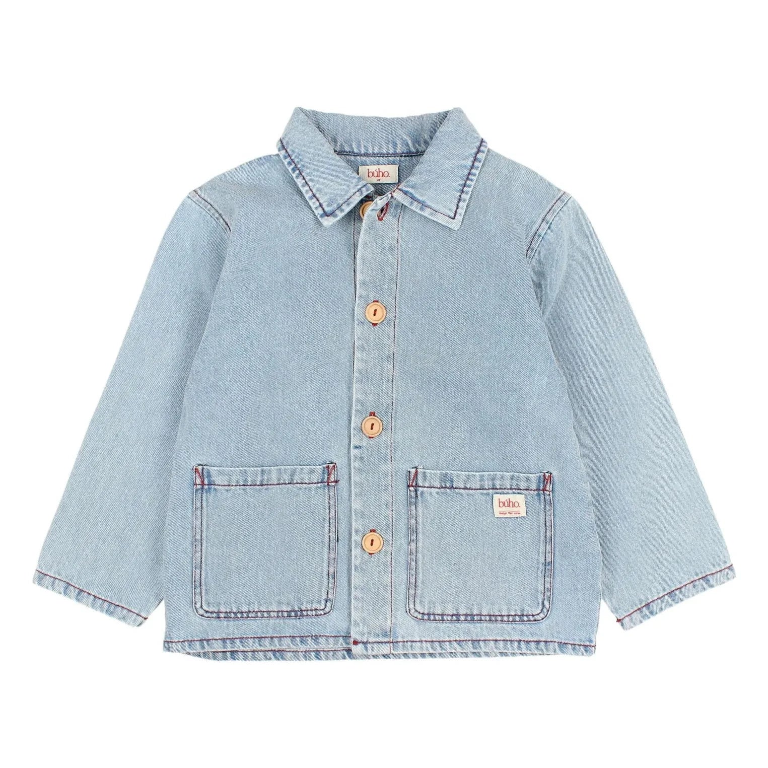 Búho - Camisa Overshirt Demin Soluk | Azul claro