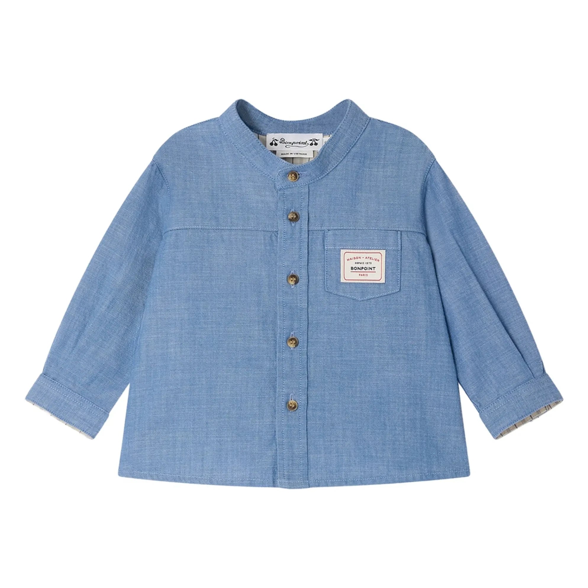 Bonpoint - Tunika aus Bio-Baumwolle „Lacey Chambray“ | Blau