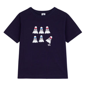 Petit Bateau - Badminton T-Shirt aus Bio-Baumwolle, locker geschnitten | Marineblau