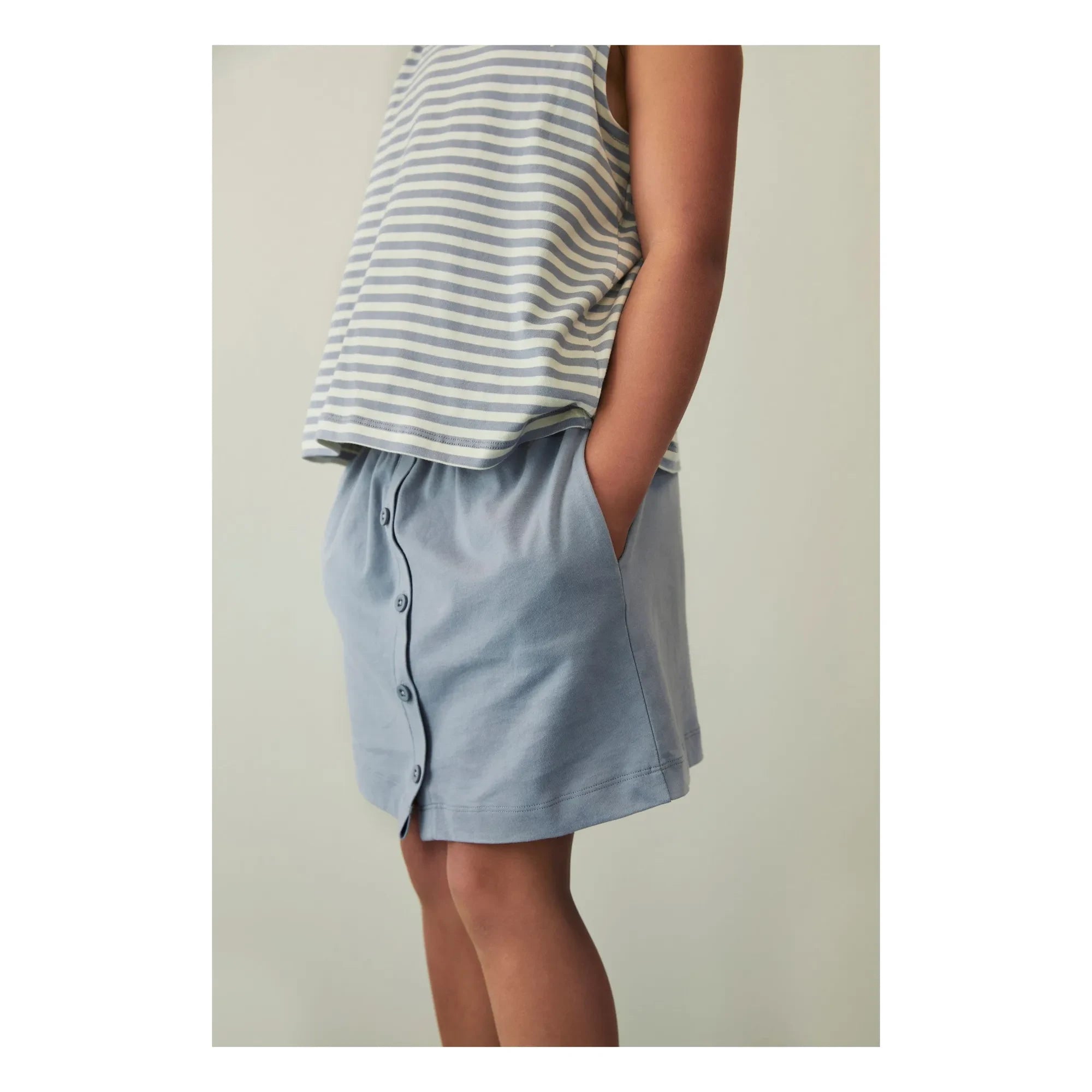 Gray Label - Organik pamuk etek | Buz Mavisi