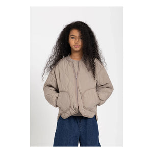 Smallable Kid - Wooly Kapitone Bomber Ceket | Taupe gri