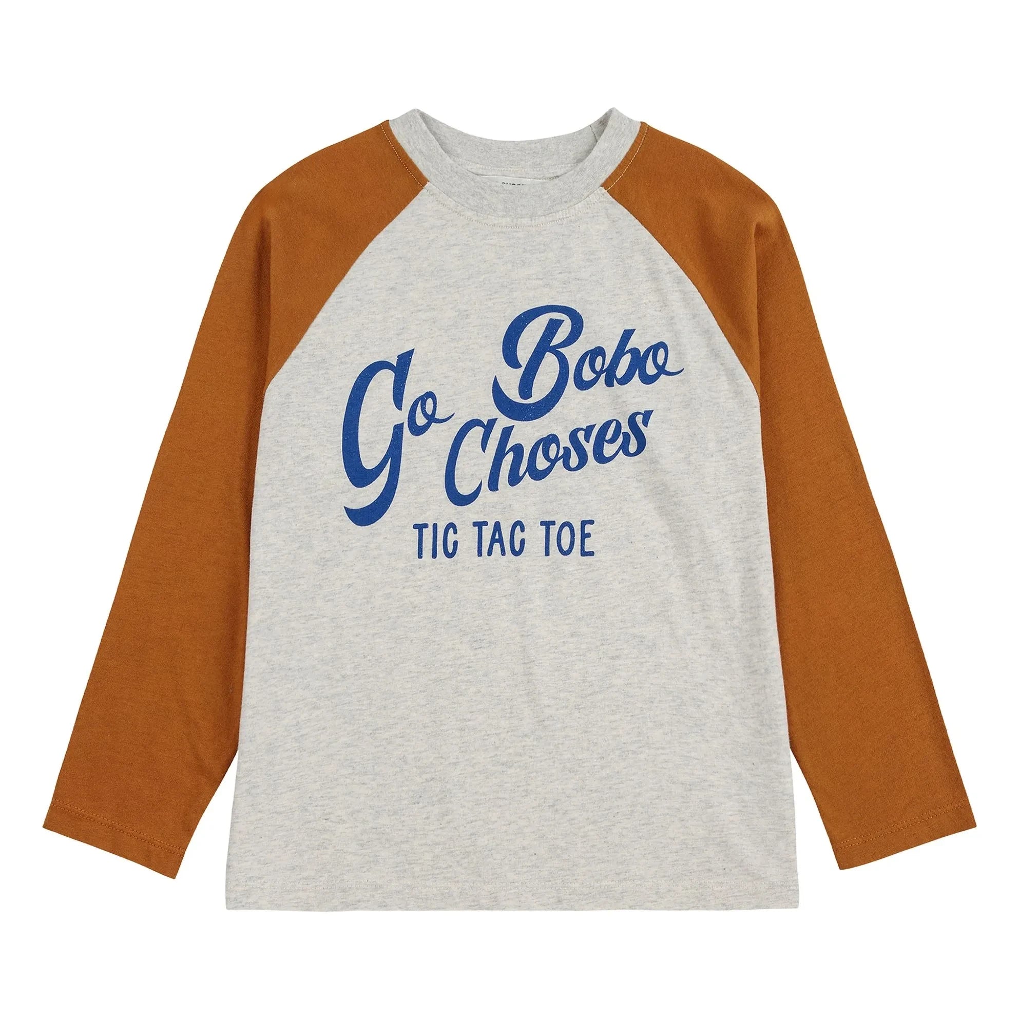 Bobo Choses - Renk bloklu T-shirt Bobo Choses Organik Pamuk | Kırçıllı gri