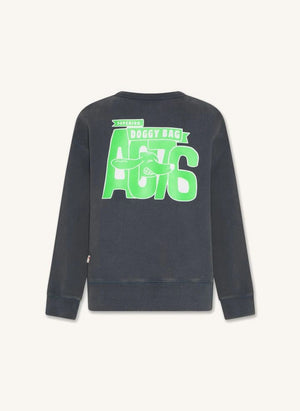 AO76 - Oscar Doggy geri dönüştürülmüş pamuk sweatshirt | Kömür grisi