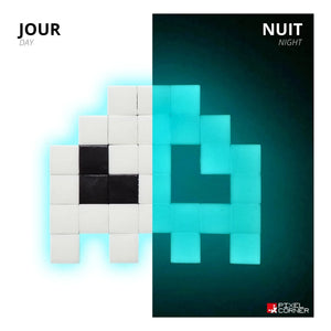 Pixel Corner - Glow in the Dark Pixel Art Kit - Rainbow in the Dark