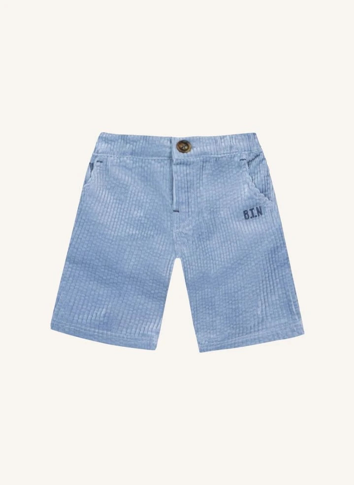 Bonton - Pantalón Paco de terciopelo | Azul claro