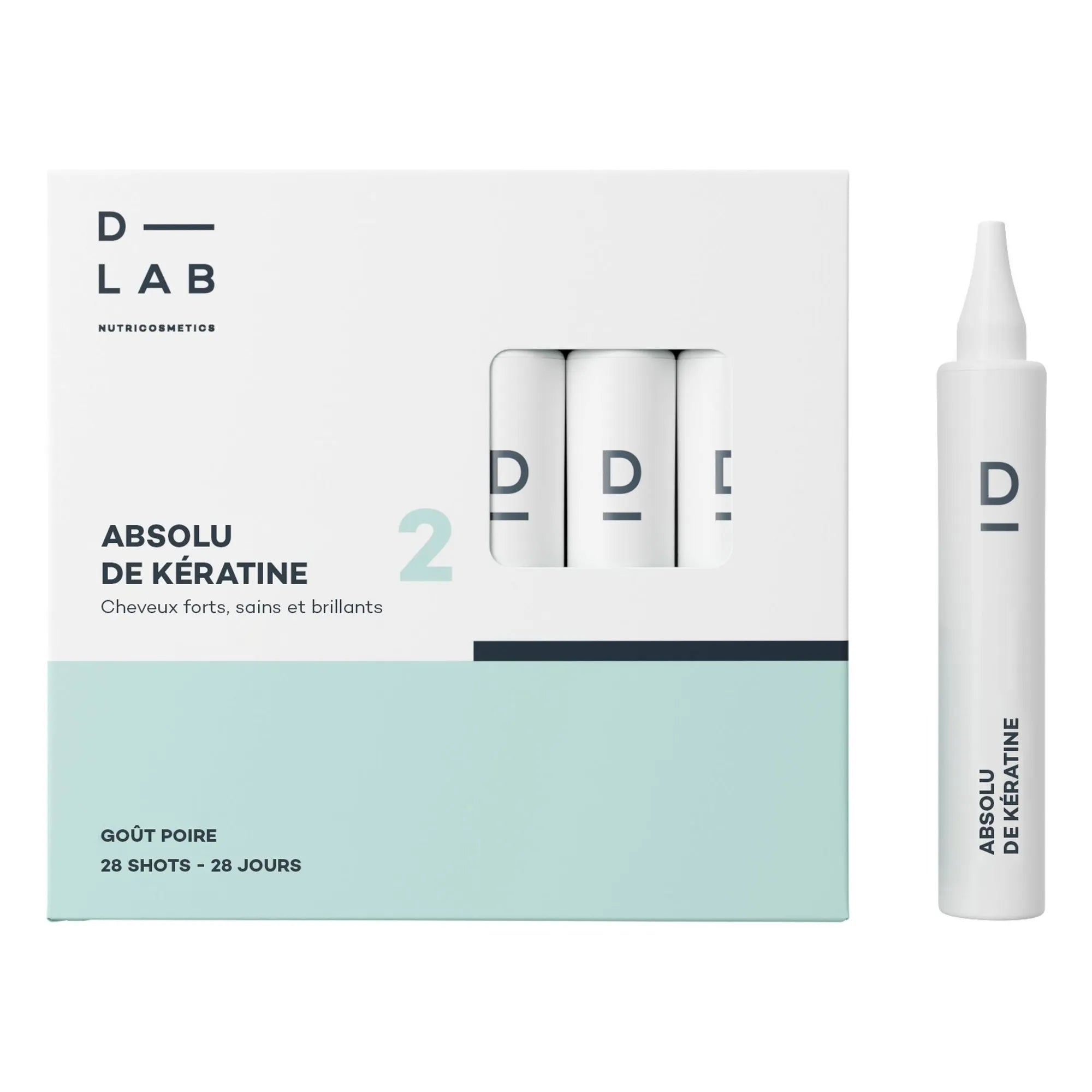 D-LAB NUTRICOSMETICS - Absolu de Kératine gıda takviyeleri - 28 shot | Renksiz