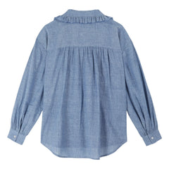 Emile et Ida - Célia Bluse aus Chambray | Blau