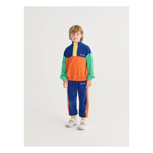 Bobo Choses - Color Block Organic Cotton Sweatpants | Royal Blue