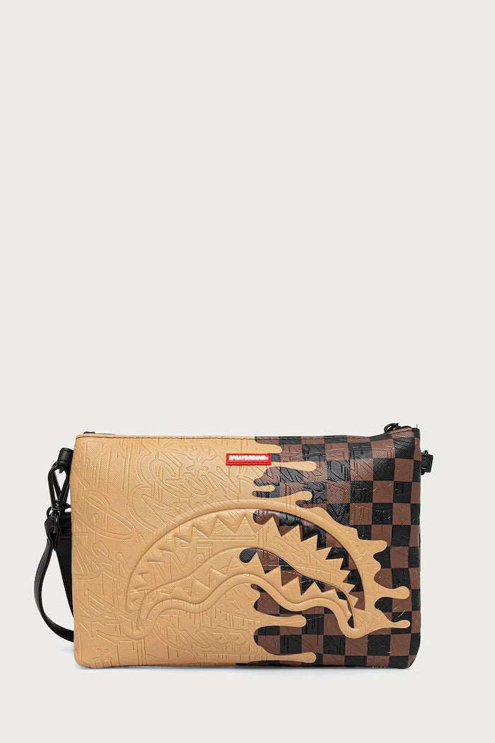 Sprayground - हेनी मेल्ट ब्राउन शोल्डर बैग 910B9368NSZ