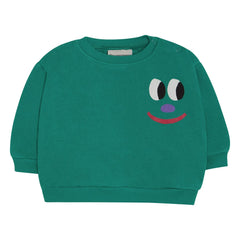 The Campamento - Smiley Bebek Sweatshirt | Yeşil