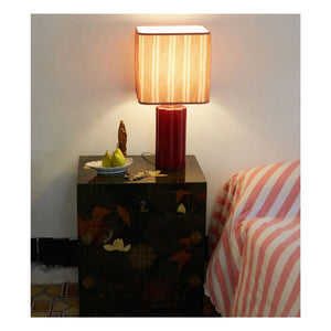 The Socialite Family - Gioia ceramic table lamp, Lisa Corti x The Socialite Family | Burgundy
