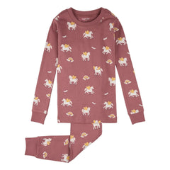 Petit Lem - Organik pamuk Pegasus pijama | Toz Pembe