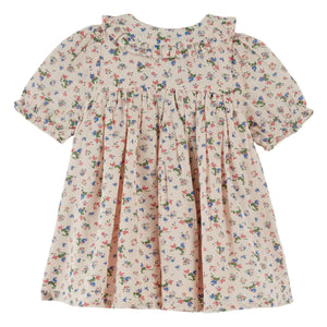 Emile et Ida - Weites Blumenkleid | Creme