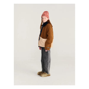 Bobo Choses - Chaqueta sherpa reversible de fibras recicladas | Azul marino