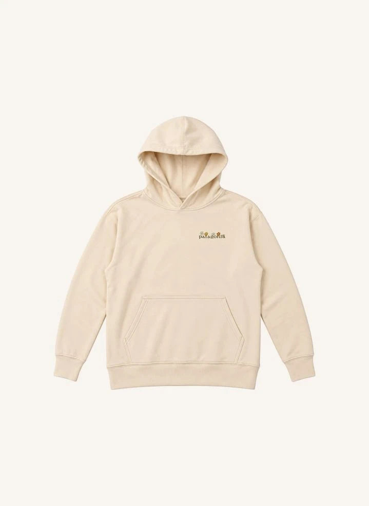 Patagonia - Logo Kapüşonlu Sweatshirt | Natural