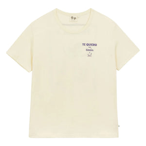 a.p - Tequila Bio-Baumwolle T-Shirt | Cremeweiß