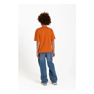 Hundred Pieces - Camiseta de Algodón Orgánico Finn Moto | Teja
