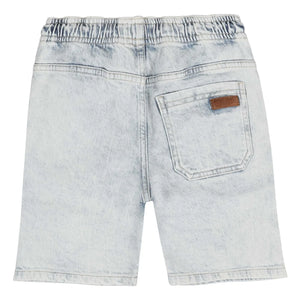 Tumble N'Dry - Juan Denim Kordonlu Şort | Yıkanmış mavi