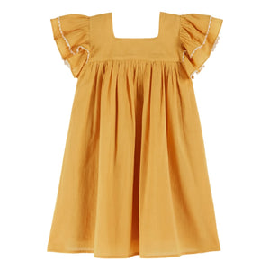 Emile et Ida - Gelbes Volantkleid aus Voile