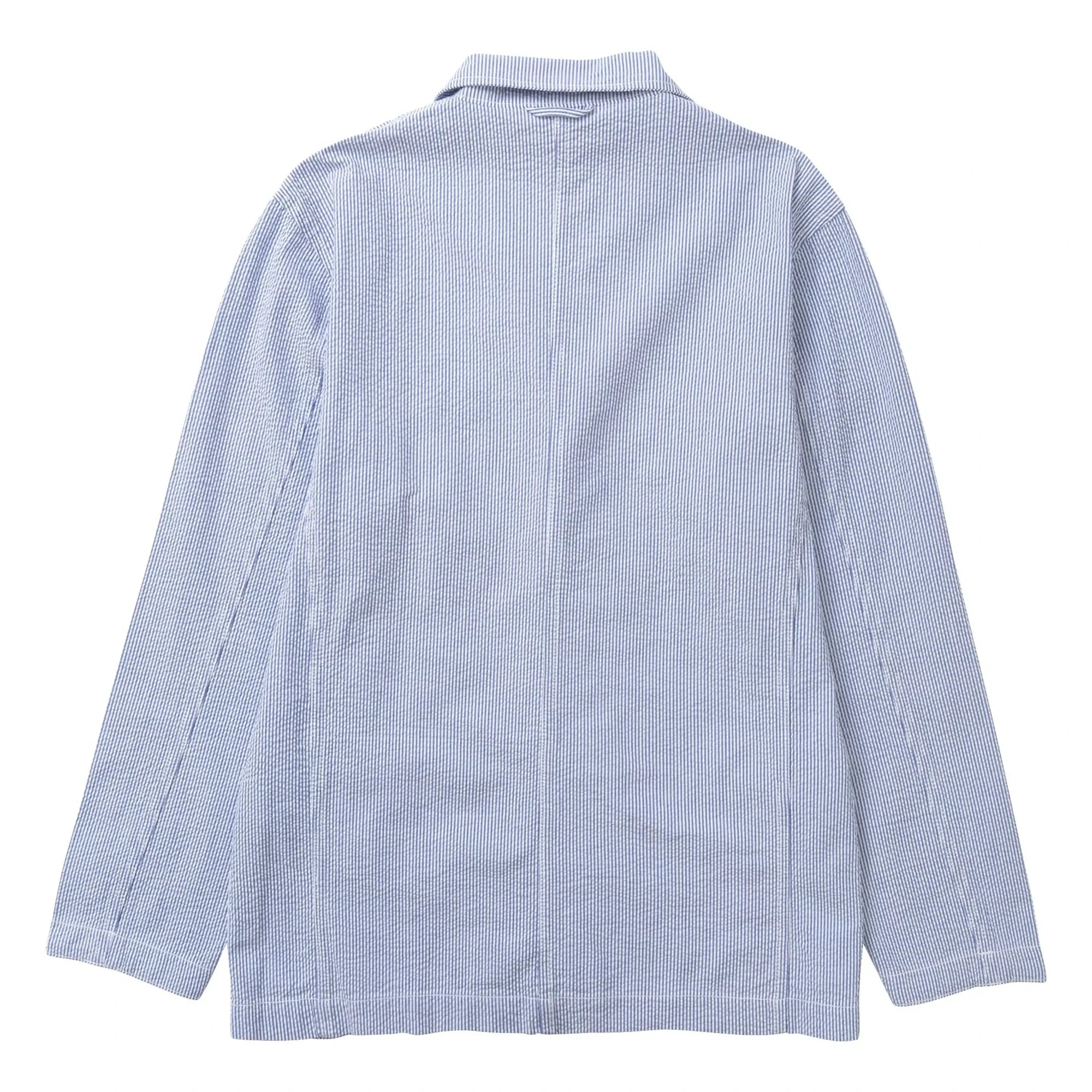Service Works - Chaqueta de rayas de seersucker | Azul claro