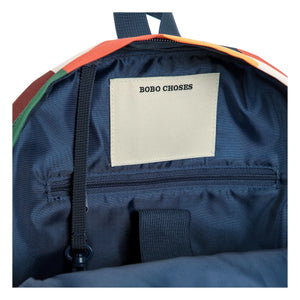 Bobo Choses - Recycled Fiber Checkered Backpack | Brown