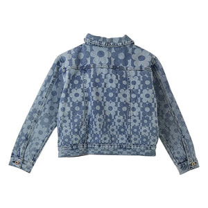 Fábula - Chaqueta Vaquera Floral | Azul Claro