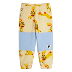 Mini Rodini - Fleece-Hose mit Hasenprint aus recycelter Faser | Gelb