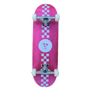 Mino Skateboards - Sunny Damier Skateboard | Rosa