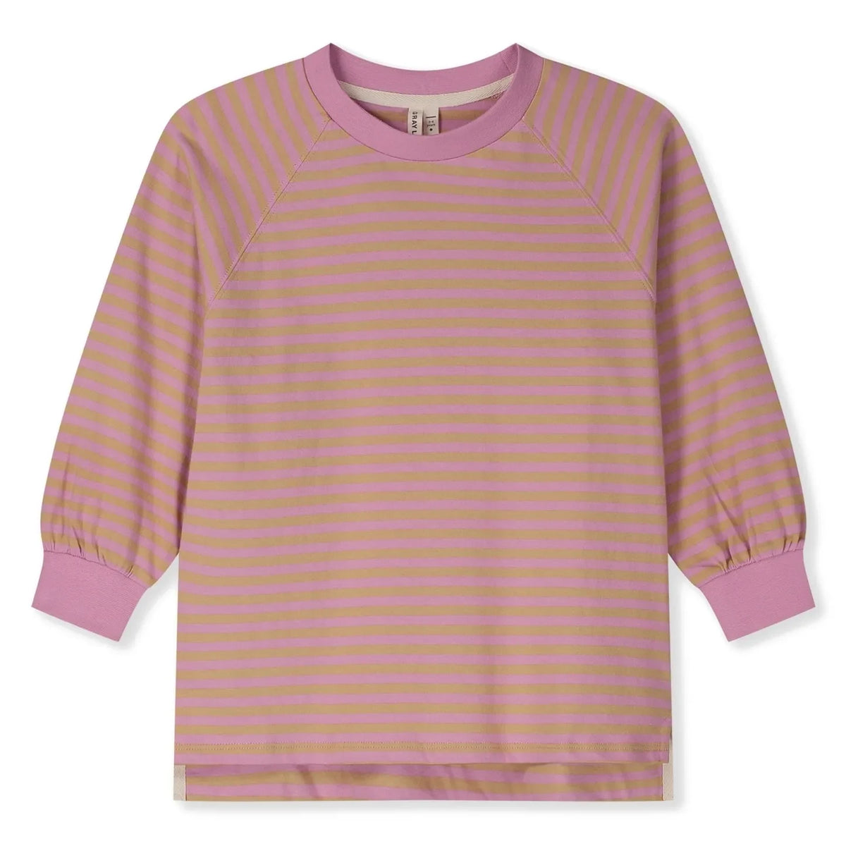 Gray Label - Camiseta de Algodón Orgánico a Rayas Oversize | Rosa