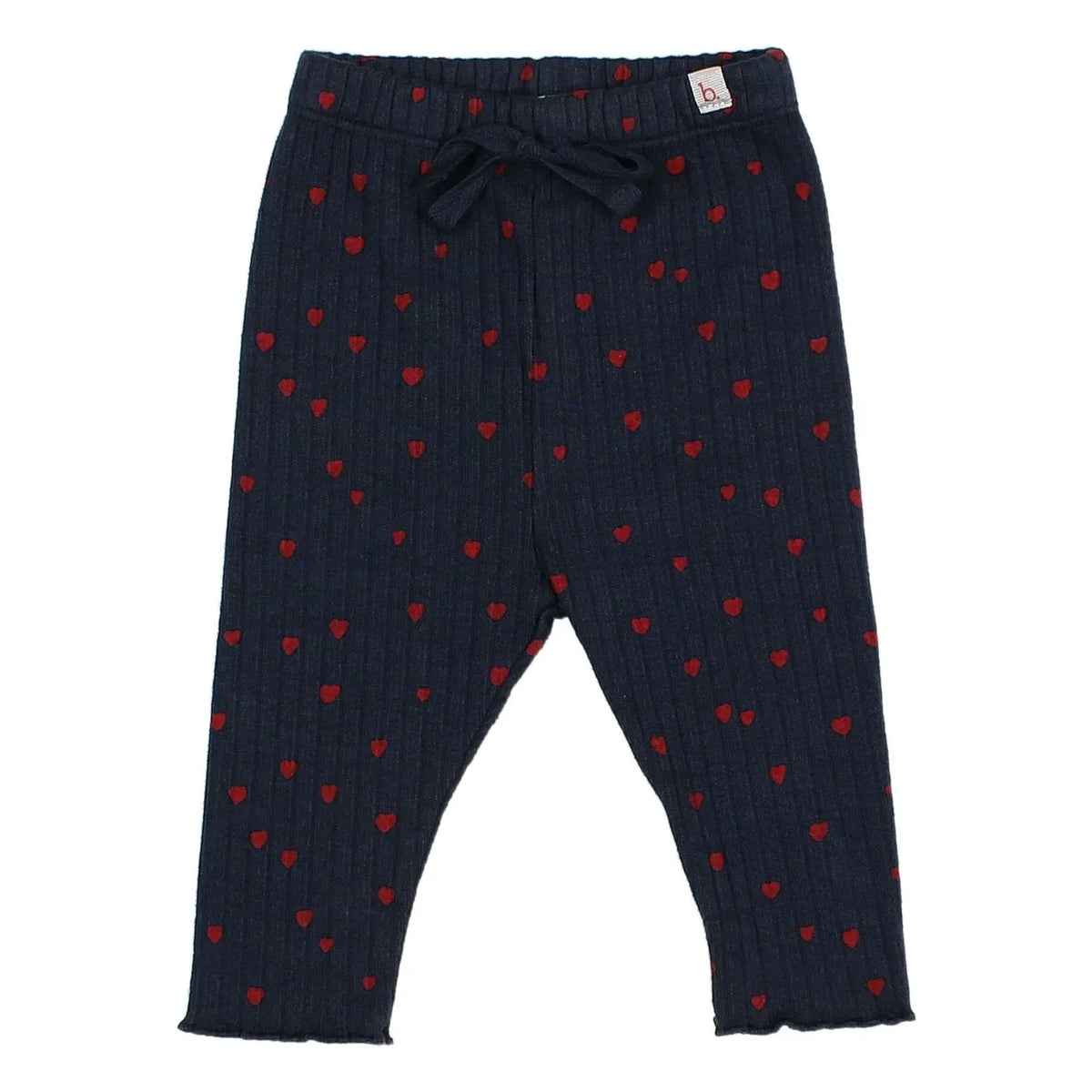 Búho - Leggings Mini Corazones | Azul Marino