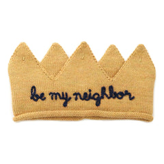 Oeuf NYC - Be My Neighbour Alpaca Wool Crown | Yellow
