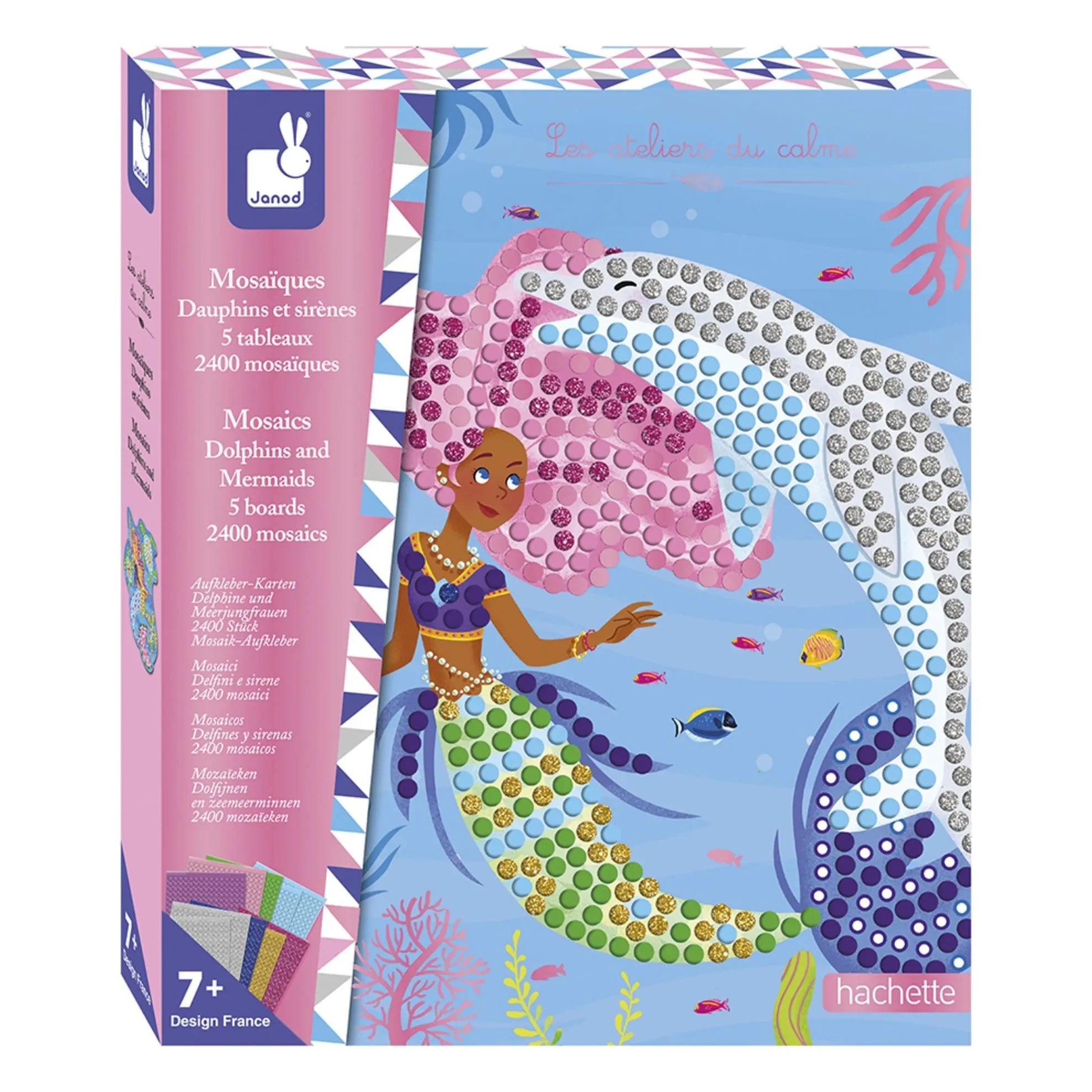 Janod - Dolphins and Mermaids Mozaikleri - Janod x Hachette