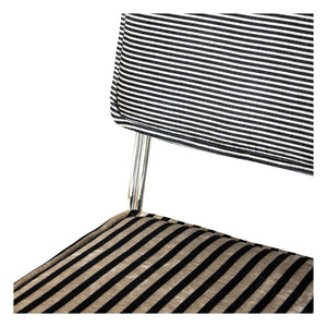 HKliving - Endless gestreifte Stühle - 2er Set | Grau