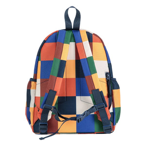 Bobo Choses - Recycled Fiber Checkered Backpack | Brown