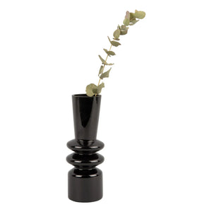 Present Time - Sparkle Zylindervase | Schwarz