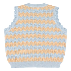 Morley - Xelmo Wave Crochet Üst | Açık mavi