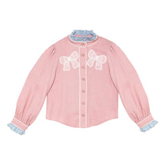 Tutu du Monde - Sweet Memory Blouse Düğümler | Pembe