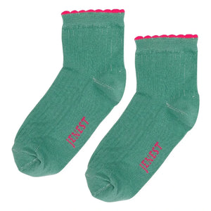Jenest - Stilvolle Festo Socken Bio-Baumwolle | Grün