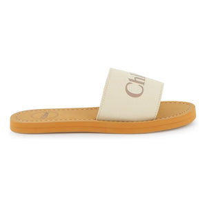 Chloé - Sandalias con logo | Blanco