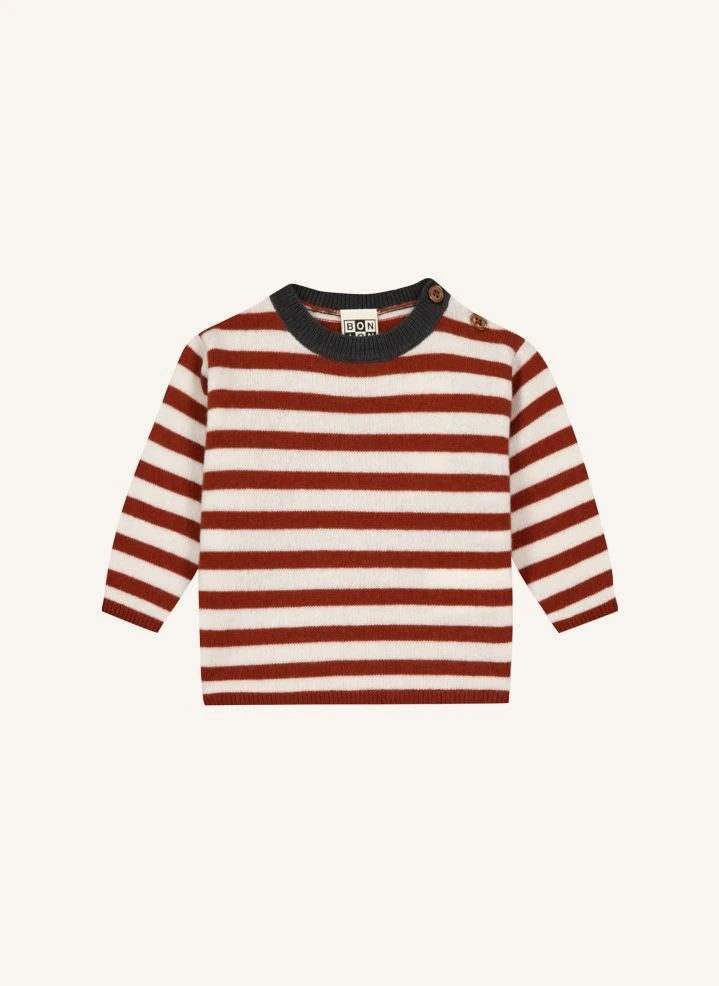Bonton - سترة طفل مخططة Pepito | كراميل