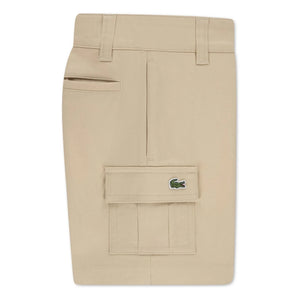 Lacoste - Organik Pamuk Kargo Bermuda Şort | Bej